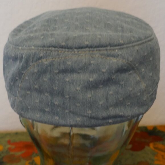 Levi's Levi Strauss & Co Signature Chambray Military Army Cadet Cap Hat Medium - Picture 8 of 14
